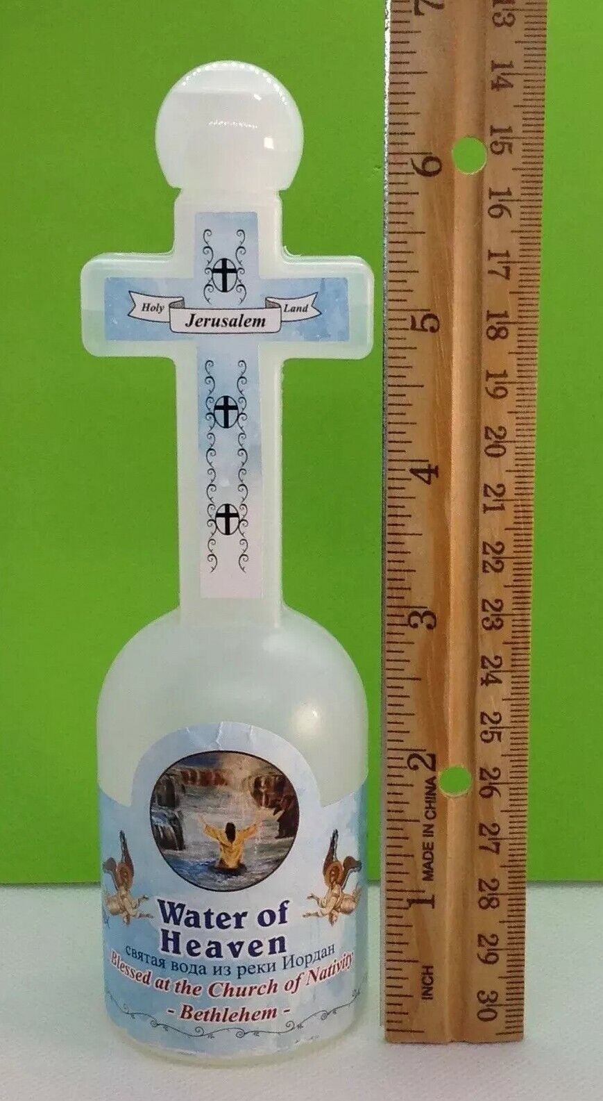 Holy Water of Heaven Blessed Jordan River Cross Bethlehem Holy Land Gift Rosary