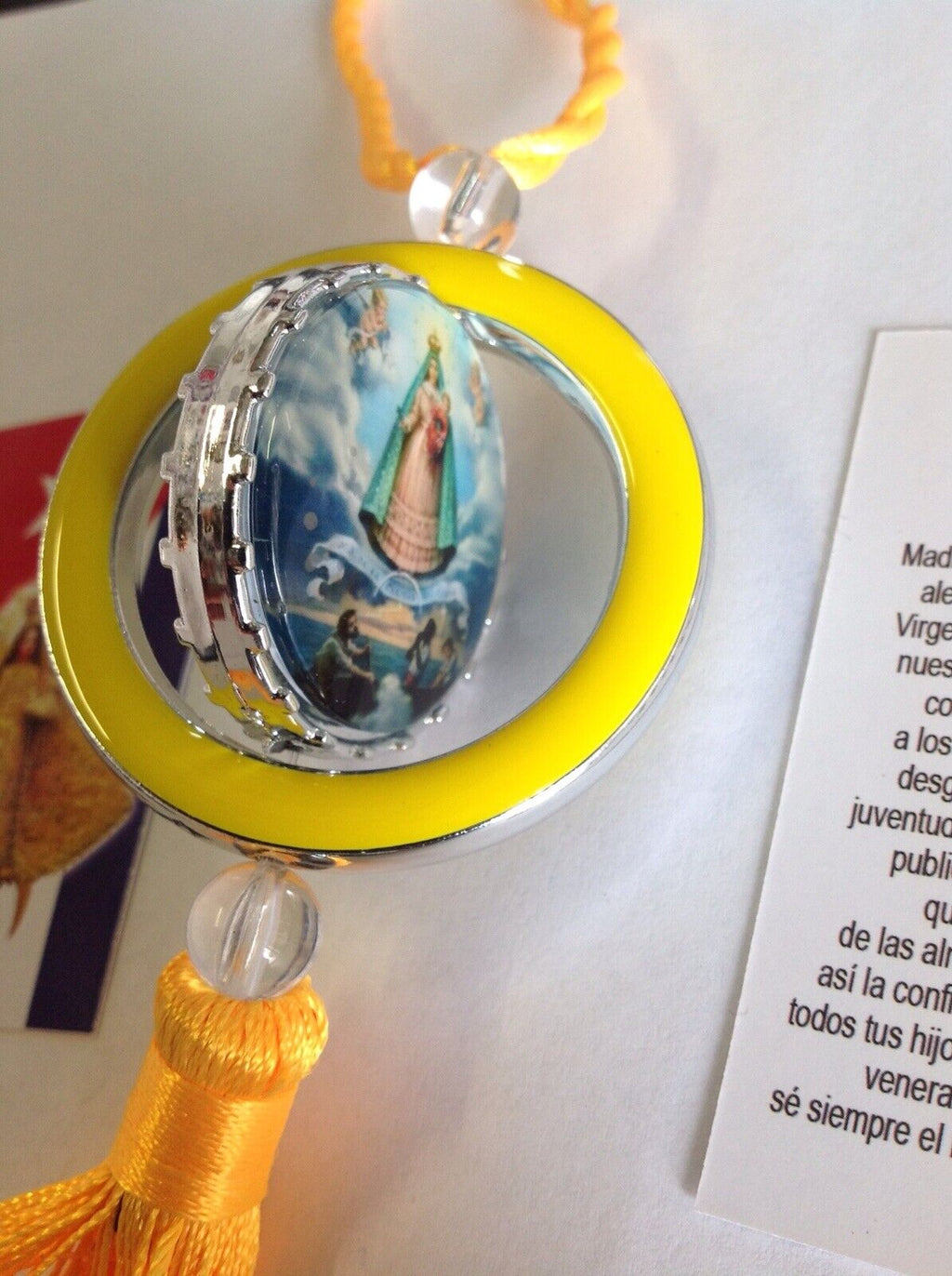 Virgen de la CARIDAD Medal rearview mirror Car Ornament hanging pendant Oshun