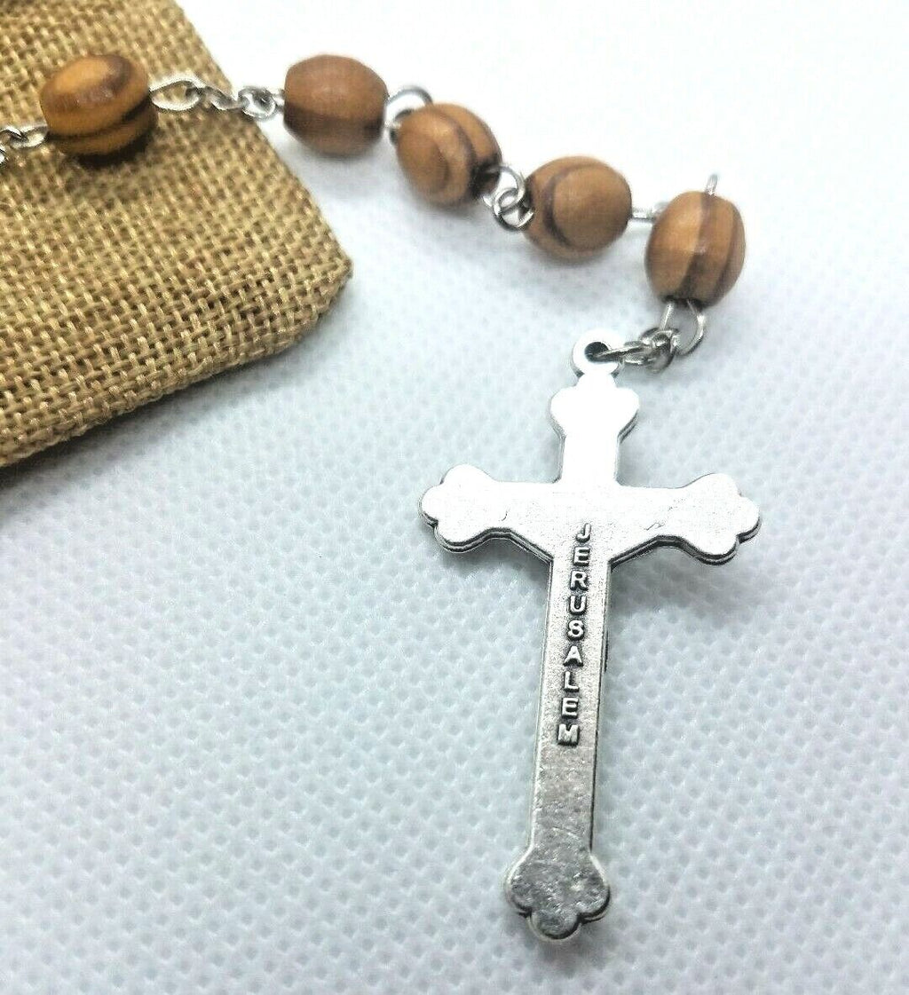 First Holy Communion Rosary Olive Wood Rosario de Primera Comunión Madera Olivo