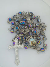 St.Saint Michael Archangel Rosary Glass San Miguel Arcángel Necklace Jesus