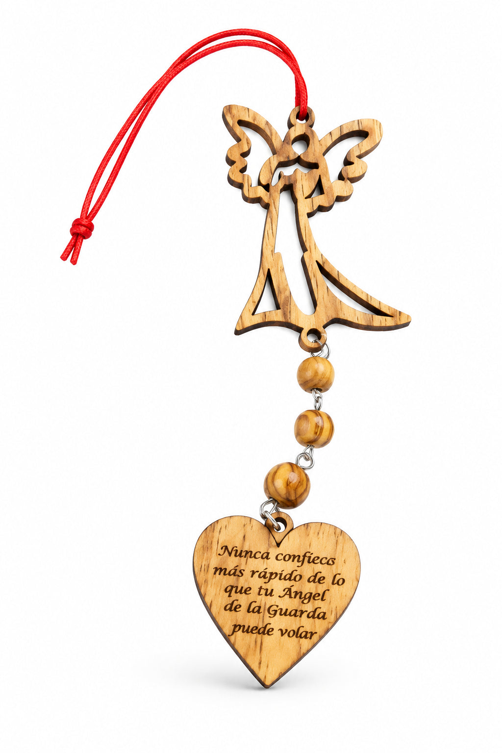 Never Drive Faster Than Your Guardian Angel Can Fly Car Charm hanging car mirror