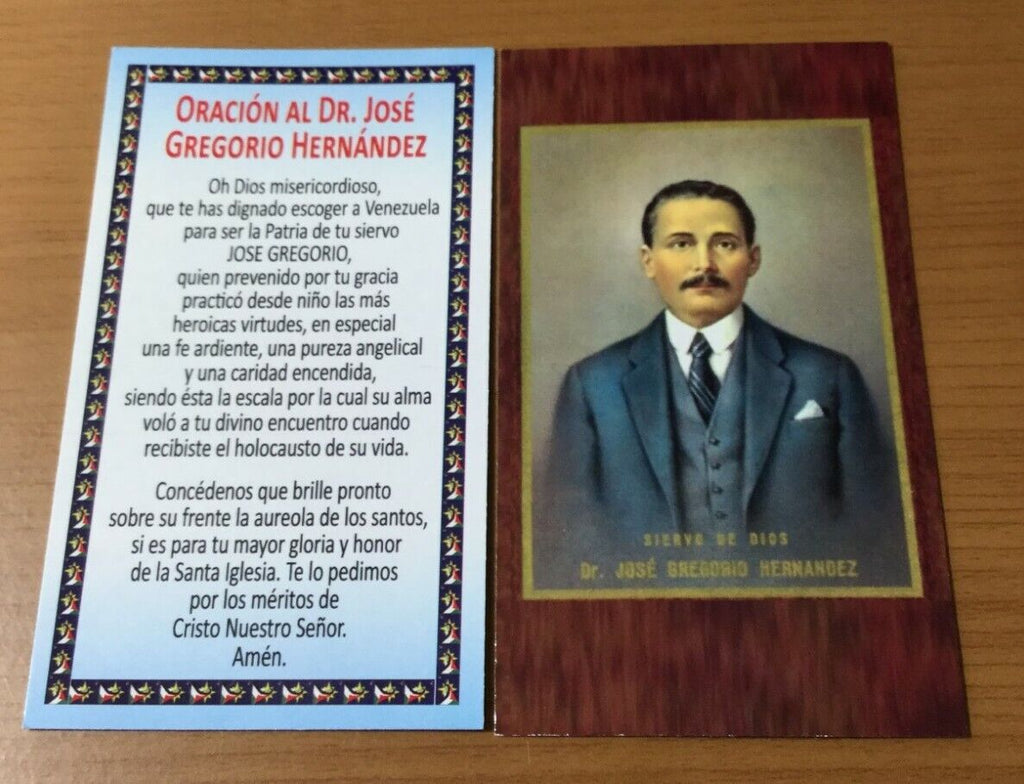 6 Pack Doctor Gregorio Hernandez LAMINATED Holy Prayer Cards Spanish VENEZUELA