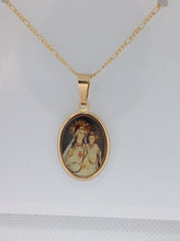 14KT Gold Filled Virgen de La Mercedes Medal Pendant, 3/4