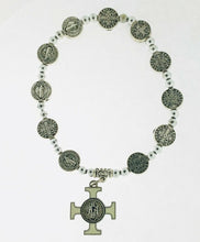 Saint St Benedict Medal Cross Crucifix Rosary Bracelet Pulsera De San Benito 