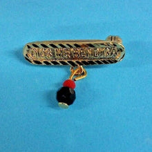 18k Gold Plated Simulated Azabache Evil Eye Protection Baby Pin DIOS ME BENDGA 