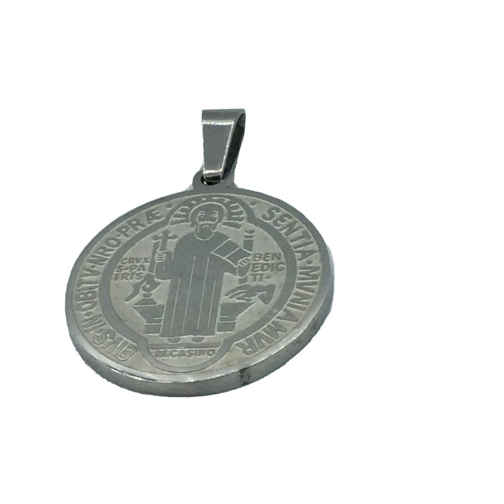 Medalla de San Benito Saint St. Benedict Medallion Medal Pendant chain Necklace