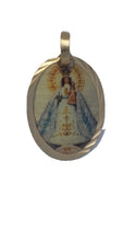 Virgen Caridad Del Cobre Pendant 14k Gold Plated Medal 20 inch Chain CUBA