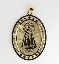 Caridad del Cobre Medal Necklace 18K Gold Plated Medalla -20 inch Chain Maria