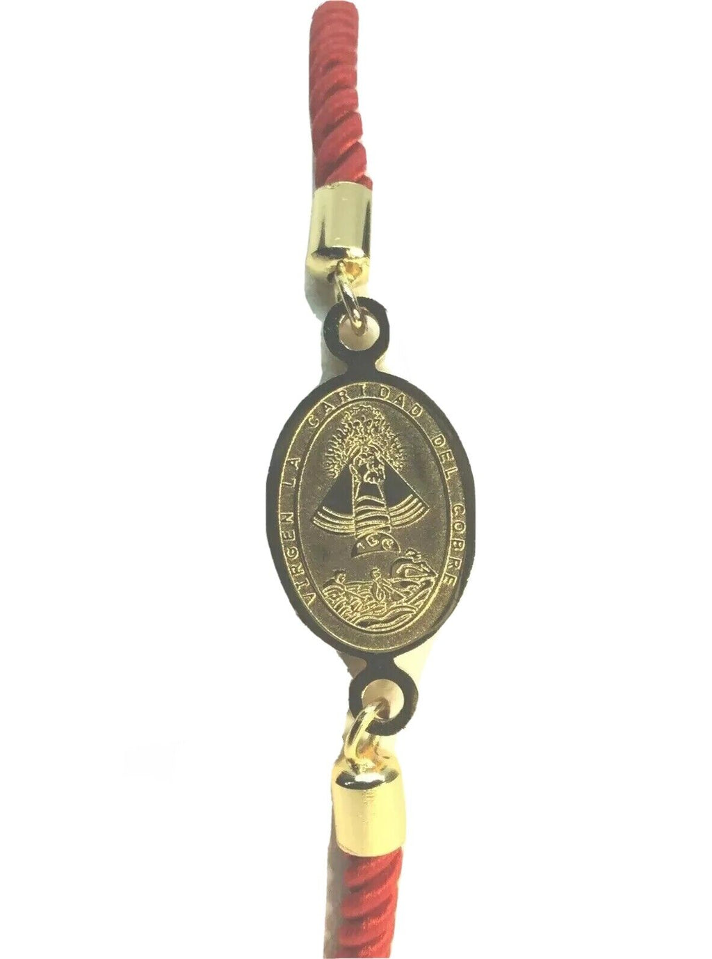 Religious Catholic Bracelet Caridad del Cobre medal Red Cord Pulsera Roja Cuba