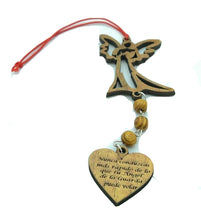 Never Drive Faster Than Your Guardian Angel Can Fly Car Charm hanging car mirror