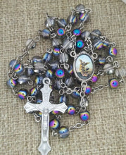 St.Saint Michael Archangel Rosary Glass San Miguel Arcángel Necklace Jesus