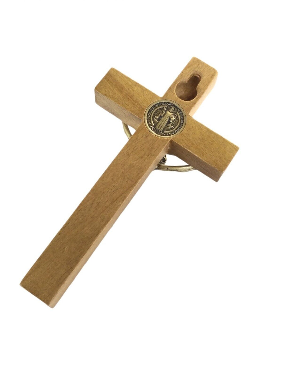 5.5" Wood Standing Table Wall Cross Crucifix Home Altar Shrine  Catholic Benito 