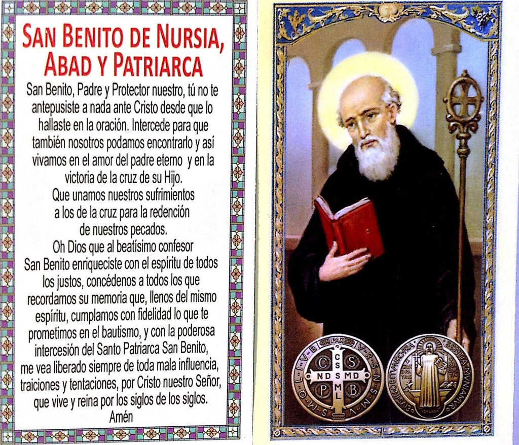 Huge St BENEDICT Medal Protection Excorism's St.Saint Medal 5” Enamel Wall Medal