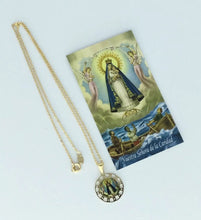 Caridad del Cobre Pendant 18K Gold Plated Necklace- Yoruba Pendant Necklace