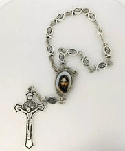 Jesus Fish Car ROSARY metallic St. Benedict medal cross Emmaus San Benito medal