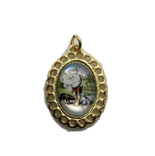 San Lazaro-Medal-10K Gold Plated Medalla Pendant -Babalu Aye Catholic St lazarus