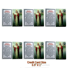 6 Santa Bárbara Estampa  Laminated Saint Barbar Prayer Holy card 3.5