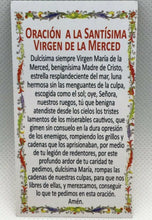 VIRGIN DE LA MERCEDES ROSARIO Lady Of Mercy Catholic White ROSARY Necklace Mary