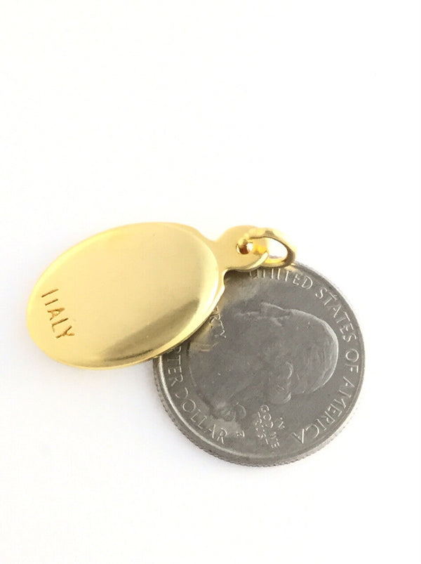 3 Gold Toned Base with Epoxy Image Catholic Saint Barbara Medal Pendant Chungo