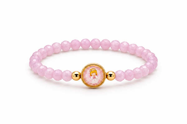 Baby Angel Girl Pink children’s bracelet clean main image