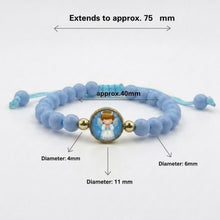 Baby boy angel blue children's bracelet dimensions