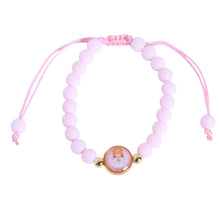 Baby girl angel pink children's bracelet top view