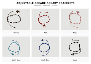 Decenario adjustable cord bracelet available in six colors