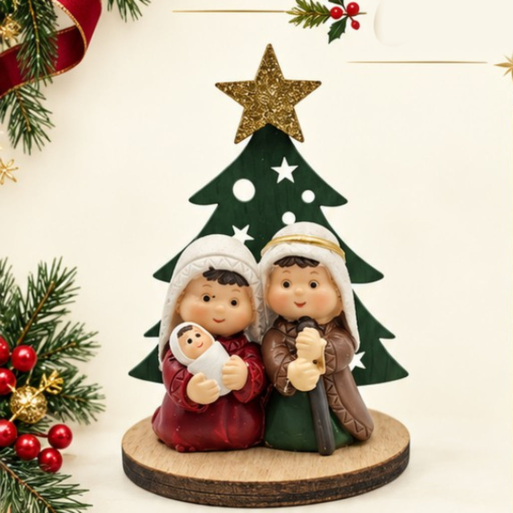 319-25007 Christmas festive Nativity display