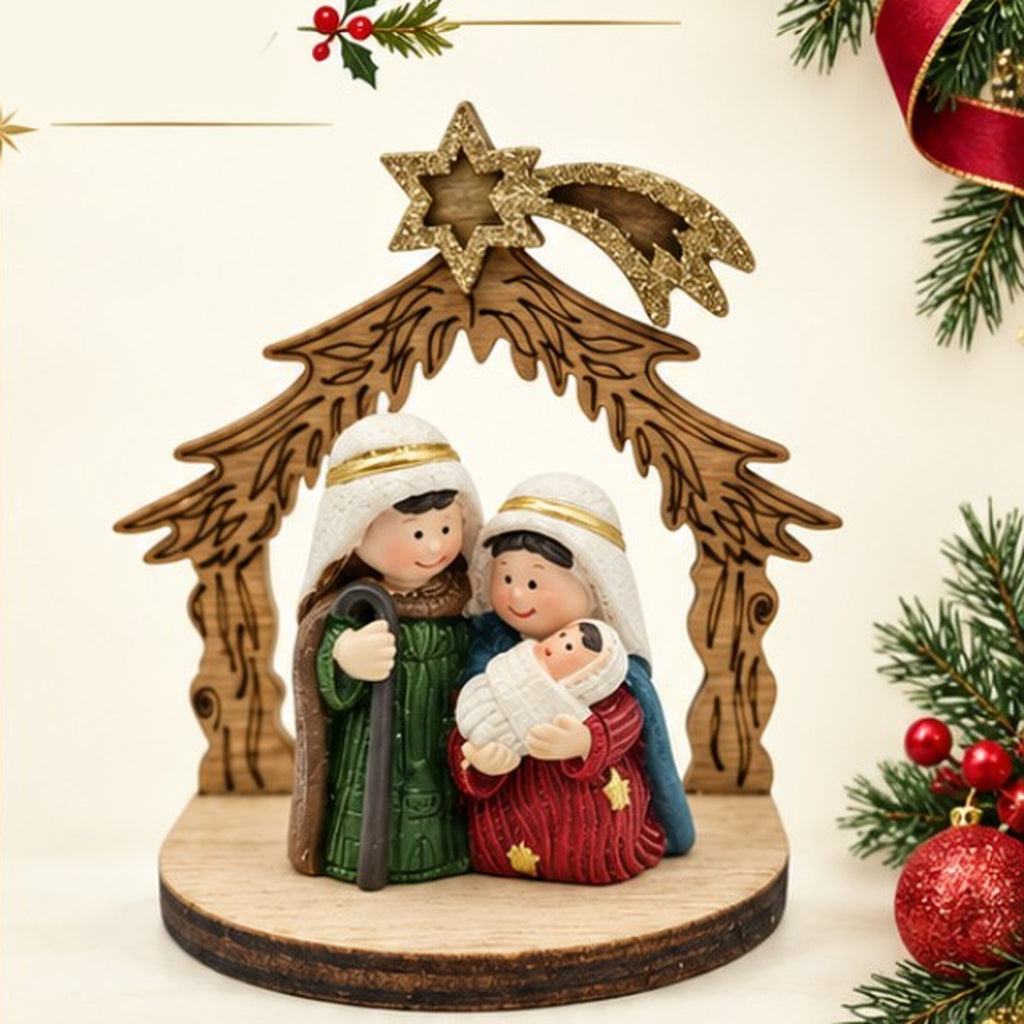 319-25008 Christmas festive Nativity display