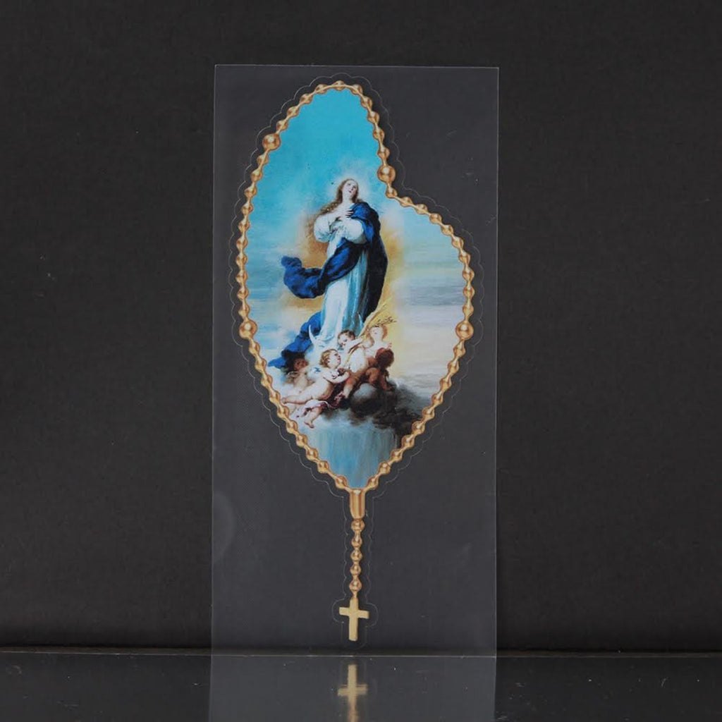 Immaculate Conception Catholic auto vinyl decal 7 x 3 inches