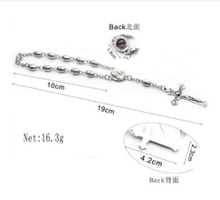 Jerusalem soil medal car rosary dimensions and weight