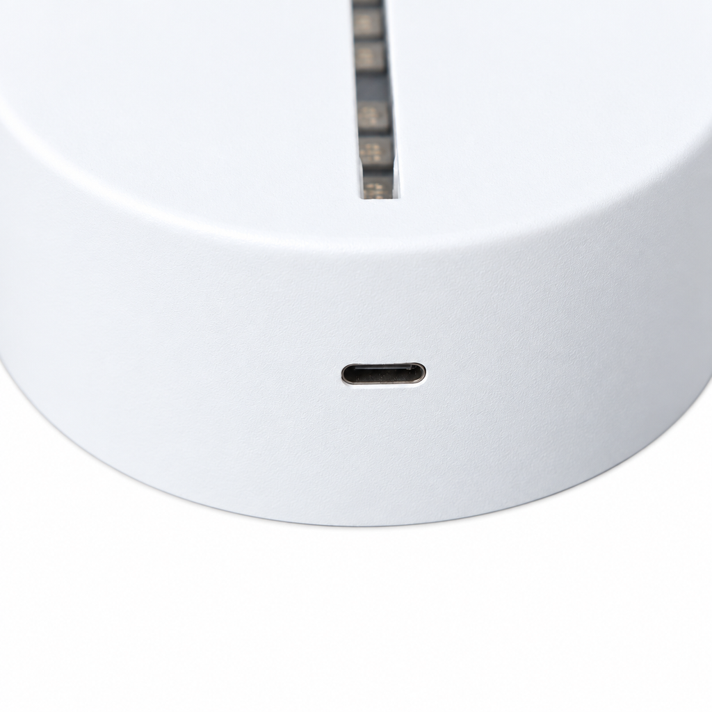 LED night light power port on white background