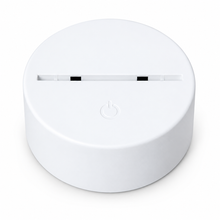 White LED night light base on white background