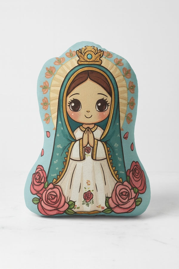Our Lady of Guadalupe Mini Saints plush pillow - front view