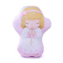Pink Prayer Angel Mini Saints plush pillow - front view