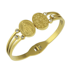Miraculous Medal bracelet, angled detail