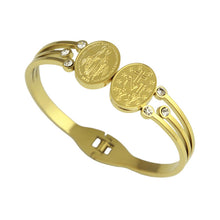 Miraculous Medal bracelet, opposite angle