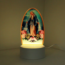 Our Lady of the Miraculous Medal LED night light illuminated warm white